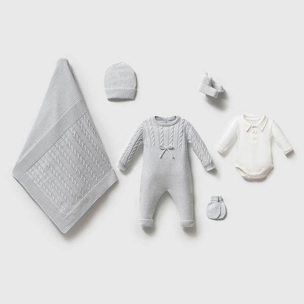 طقم مستشفى ولادي بأزرار خلفية